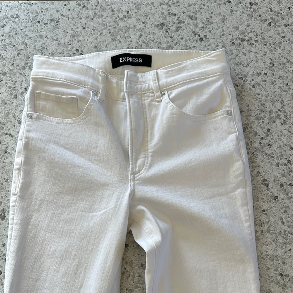 Express Women's White Jeans